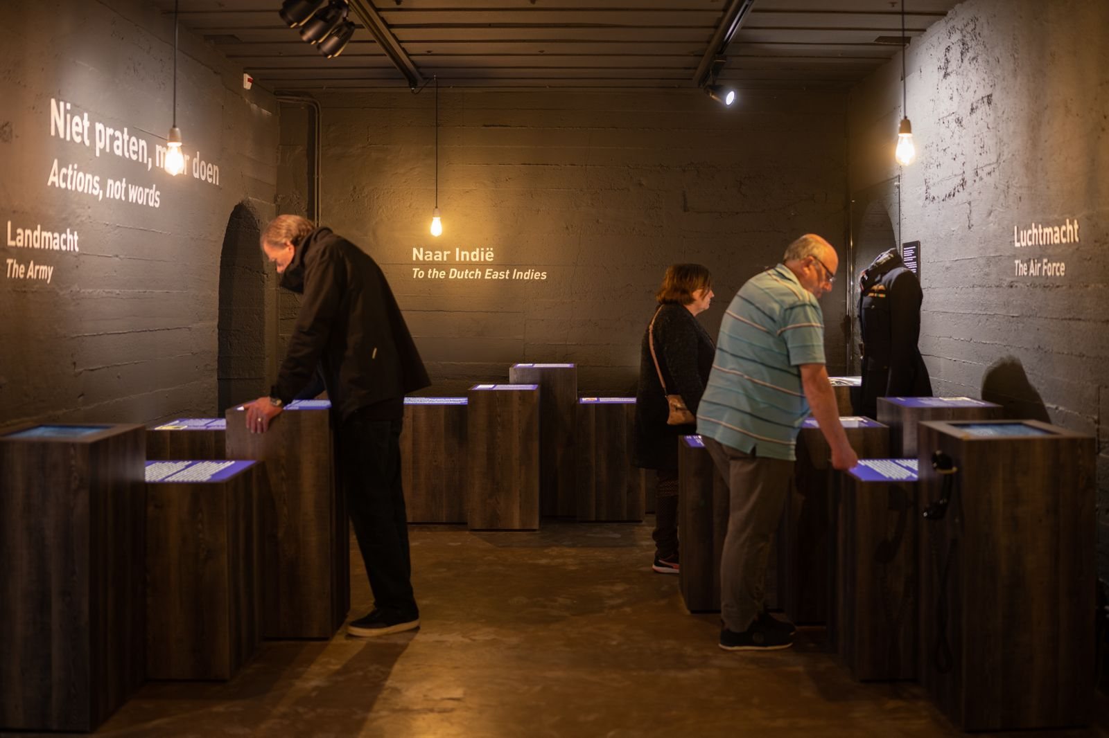 Het interieur van Museum Engelandvaarders in de bunker