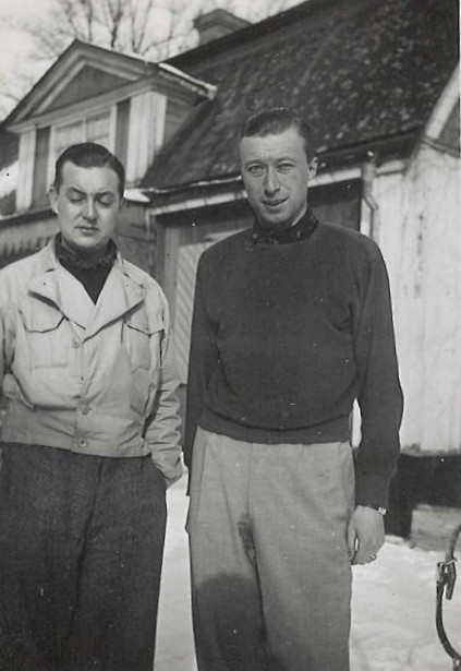 Albert Roessingh en René Borgerhoff Mulder in Stockholm 20 januari 1941