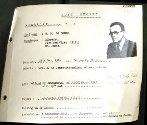 Document met de aliassen van Henk de Jonge