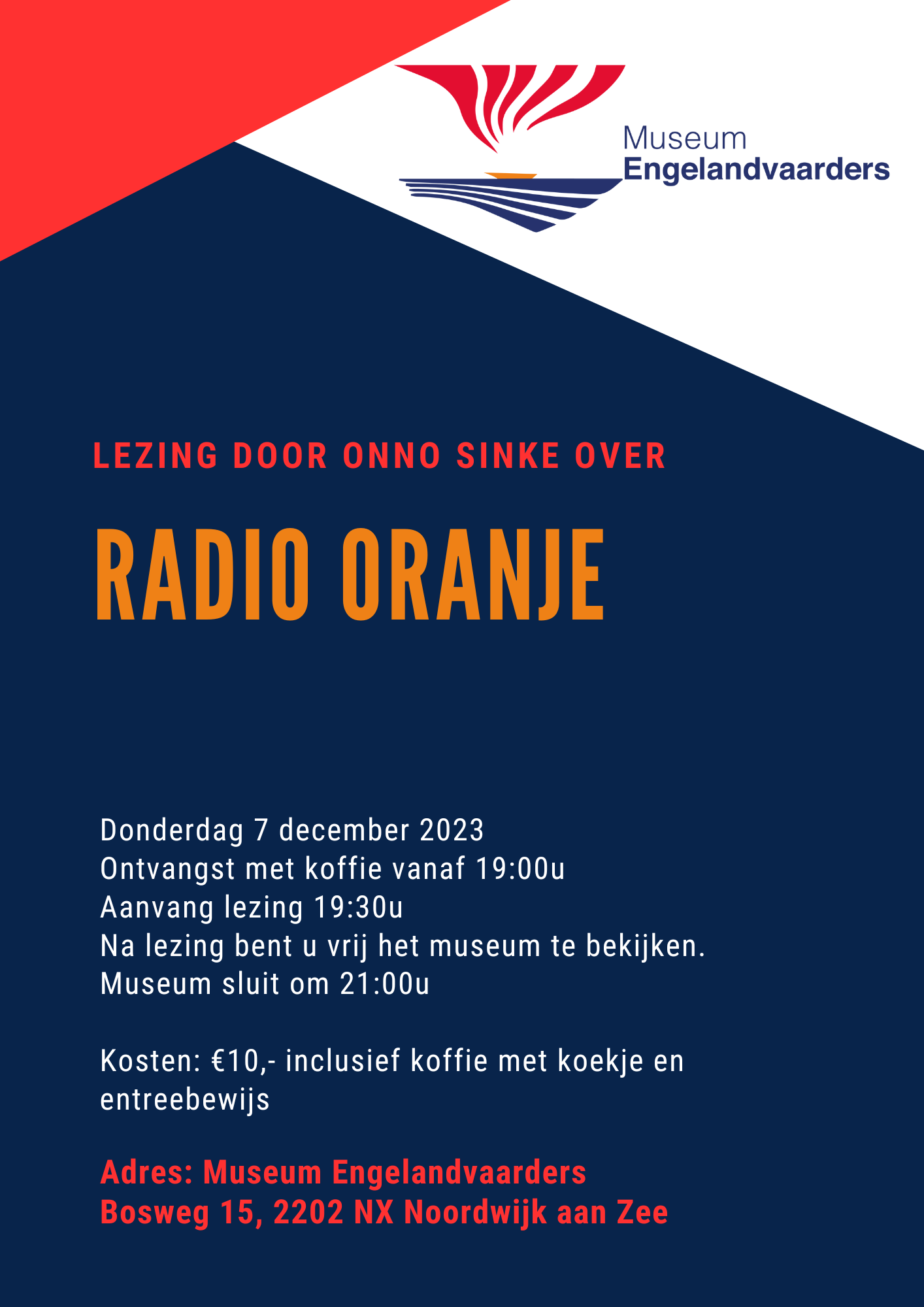 Lezing Onno Sinke over Radio Oranje